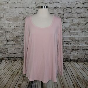 Athleta Long Sleeve Top Size M Pink